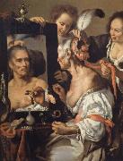 Bernardo Strozzi Woman at the mirror Spain oil painting artist